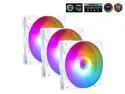 SAMA BLW 3 in 1 ARGB PC Case Fans with Fan Hub 120mm Fan Molex High Performance High Airflow Fan Kit Quiet Edition Computer Cooling Case Fan White