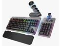 MOUNTAIN Everest Max Mechanical Gaming Keyboard - Modular - Integrated Display Keys - Hot-Swappable Switches - OBS Controls Integration - Linear and Quiet - RGB Backlit - Gunmetal Gray