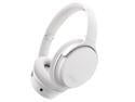 Srhythm NC35 Noise Cancelling Headphones Wireless Bluetooth 5.3, Fast Charge Over-Ear Lightweight Headset with Microphones,Mega Bass 50+ Hours Playtime White