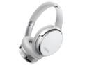 Srhythm NC35 Noise Cancelling Headphones Wireless Bluetooth 5.3, Fast Charge Over-Ear Lightweight Headset with Microphones,Mega Bass 50+ Hours Playtime Silver