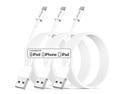 iPhone Charger Cable, (3-Pack) 10ft Lightning Cable, USB-A to Lightning Cable, MFi Certified iPhone Charger Cable for iPhone 14/13/12/11 Pro Max/Xs/XS Max/XR/X/8 Plus/7/6 Plus, iPad, and More.