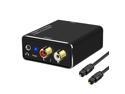 Digital to Analog Audio Converter, DAC Digital SPDIF Optical to Analog L/R RCA & 3.5mm AUX Stereo Audio Adapter with Optical Cable for TV Box DVD PS3/PS4 Xbox Amp Home Cinema
