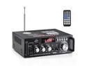 298A Wireless Bluetooth 5.0 Stereo Audio Amplifier, 300W+300W Dual Channel Power Sound Receiver w/USB, SD Card, FM Radio for Home Speakers & Theater System with Remote Controller