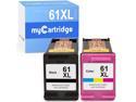myCartridge Ink Cartridge Replacement for HP 61XL to use with Envy 4500 5530 5535 Deskjet 1510 1512 3050 3050A Officejet 2620 4630 (1 Black+1 Color) Combo Pack
