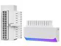 PANO-MOUNTS 24Pin ATX ARGB Adapter Light Effect Synchronization 90° Adapter Cap With 5V ARGB Cable White