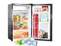 Compact refrigerator with freezer, 3.2 Cu.ft Mini Fridge with Reversible Door, 5 Settings Temperature Adjustable for Kitchen, Bedroom, Dorm, Apartment, Bar, Office, RV Black