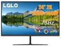 LGLO 24Inch 2K 75Hz 2560x1440 Gaming Monitor, IPS Display With 178° Wide View Angle, 98% sRGB, Built-in Speaker, Support HDMI and DP, VESA Mountable Machine Black