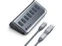 Yottamaster USB 3.0 Hub 7 Ports, 5Gbps USB Data Hub USB Splitter USB Expander with 1.6ft Cable, USB C Data Hub for Laptop, PC, MacBook, USB Flash Drives, HDD, Printer, Camera, Keyborad (1.6ft)