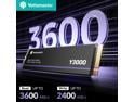 Yottamaster 2TB Gaming-grade M.2 SSD with M.2 PCIe 3.0 NVMe Interface, 3D NAND Flash Memory Chips, HMB (Host Memory Buffer) Technology and Detachable Heatsink