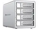 Yottamaster VN400RU3 4 Bay RAID Hard Drive Enclosure, Aluminum USB3.0 DAS for 2.5" & 3.5" SATA HDD/SSD, Support 88TB (4x22TB), RAID 1, 5, 10, JBOD (Diskless)