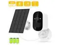 5MP Full Color Night Vision Outdoor Camera with Solar Panel,Solar Powered Home Security Battery Camera,2.4G Wireless WiFi, 2K Motion Alert, 2-Way Talk, IP66 Waterproof, Built in 6000mah Battery