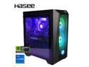 Hasee P77K Gaming Desktop PC - Windows 11 - Intel Core i7-14700KF - NVIDIA GeForce RTX 5070 12GB GDDR7 - DLSS 4 - AI-Powered Performance - 32GB DDR5 RAM - 1TB M.2 NVMe SSD-Sea View Room-WiFi6E BT5.3
