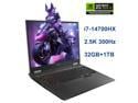 Hasee T8 Pro-16'' GeForce RTX 5070 Ti Laptop GPU, Intel i7-14700HX-5.5GHz, AI Ready Gaming Laptop, 32GB DDR5 RAM, 1TB SSD, 16'' 300Hz QHD+ 100%sRGB IPS, RGB KB, WiFi7,BT5.4,Win11 Home