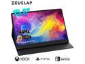 ZEUSLAP P15A 15.6 Inch Portable Monitor (144Hz), 1920x1080 Full HD IPS Portable Screen with HDMI+USB-C Ports for Laptop/MacBook Pro/PC/Switch/Xbox/PS4/Smartphone.