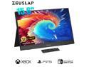 ZEUSLAP 15.6 Inch Portable Monitor, 1080P 60Hz Full HD Type-C + Mini HDMI-compatible Ports Computer Display for PS4, Switch, Xbox, Laptop, Phone etc.