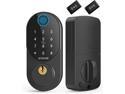 Keyless Entry Door Locks with Keypads,SMONET Smart Fingerprint Front Door Lock with Touchscreen Auto Lock,Electronic Digital Biometric Deadbolt Support IC Card, Code,Key Wireless Home Combination Lock