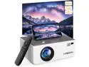 HISION Mini Projector Native 1080P Outdoor Movie Projector, 8000L Portable Home Theater 4K Support Video Projector Compatible with TV Stick, HDMI, VGA, USB, Laptop, DVD, iOS & Android Smartphone