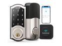 WiFi Smart Locks Deadbolt with Keypad, Hornbill Keyless Entry Digital Front Door Lock with Gateway Hub, Bluetooth Electronic Touchscreen Auto Code Lock Work with Alexa,Free App Control for Home Office