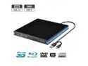 External Blu-ray Drive DVD / BD Player Read/Write Portable Blu-ray Drive USB 3.0 and Type-C DVD Burner Ultra HD Blu-ray Drive Compatible with Windows XP 7 8 10 11,Mac OS,Linus Laptop Desktop