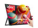 UPERFECT Portable Monitor 18.5-inch 120HZ Touchscreen 100% sRGB FHD FreeSync IPS HDR w/VESA & Stand 180° Adjustable Ultra-Slim & Lightweight Frameless Gaming Display, Travel Second Monitor for Laptop