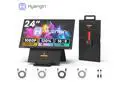Hyangin D1 23.8" Laptop Screen Extender  FHD 1080P IPS Monitor, 100Hz, Portable Dual Screen with USB-C, HDMI, HDR, VESA Mount, Foldable Stand, 90° Rotation, for Work, Travel, Gaming, DeX, EMUI, TNT