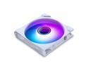 Phanteks M25-140 Gen2 Reversed Blade, 140mm ARGB High Performance Cooling Fans, Daisy-chain Unified Fan Frame, Infinity Mirror hub, single cable connection, White