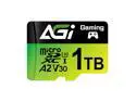 AGI 1TB TF138 MicroSD Memory, High-Capacity Storage Suit for Gaming. MicroSDXC A2 U3 V30 4K UHS-I U3 (Read Speed up to 170 MB/s, Write Speed up to 160 MB/s) with SD Card Adapter AGI 1TB TF138 MicroSD Memory, High-Capacity Storage Suit for Gaming. MicroSDXC A2 U3 V30 4K UHS-I U3 (Read Speed up to 170 MB/s, Write Speed up to 160 MB/s) with SD Card Adapter