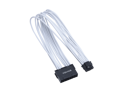 X-Enlazar Superior Dual 6+2pin to 12VHPWR Extension Cable 300mm / 600W PCIe 5.0 (Gen 5.0) 12+4pin PSU Cable / Mesh Paracord Sleeving / White
