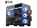 VTG Gaming Desktop PC , Ryzen5 9600X, Radeon RX 9060XT 16G ,MSI B650M 32GB DDR5 1TB NVMe SSD, 650W GOLD PSU, Wi-Fi,360 Liquid Cooler,ARGB Fans , Windows 11 Home 64-bit ,Prebuilt Gaming Pc New computer