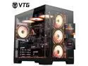 VTG Gaming Desktop PC , Ryzen5 9600X, Radeon RX 9070 GRE ,MSI B650M 32GB DDR5 1TB NVMe SSD, 650W GOLD PSU, Wi-Fi,360 Liquid Cooler,ARGB Fans , Windows 11 Home 64-bit ,Prebuilt Gaming Pc New computer