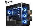 VTG Gaming PC AMD Ryzen7 9700X, Radeon RX 9070XT 16G, 1TB NVME SSD, 32GB DDR5 RAM , 850W GOLD PSU ,360MM AIO liquid cooler , B650M , Windows 11 Home, WIFI,  Prebuilt Gaming Pc New computer