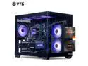 VTG Gaming Desktop PC , Ryzen7 5700X, Radeon RX 9060XT , 16GB DDR4,1TB NVMe SSD, 550W PSU, AIO liquid cooler,Wi-Fi,,ARGB Fans , Windows 11 Home 64-bit ,Prebuilt Gaming Pc New computer