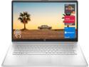 HP 17.3" HD+ (1600 X 900) Touchscreen AMD Ryzen 5 7530U (Beats i7-1165G7) AMD Radeon Graphics 32GB RAM 2TB SSD Wi-Fi 6 HDMI Webcam Bluetooth 5.3 USB Type-C Windows 11 Pro Silver | Valued Bundle