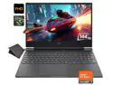 HP Victus Gaming Laptop 15.6" FHD IPS 144 Hz AMD Ryzen 7 7445HS (Beat i7-13620H) GeForce RTX 4050 32GB DDR5 RAM 512GB SSD Backlit KB HDMI 2.1 Wi-Fi 6 Copilot AI Windows 11 Home Silver | Laptop Stand