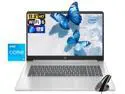 HP 17.3" HD+ Business Laptop Intel core i3-N305 8-core 3.8GHz (Beat i3-1215U) Intel UHD Graphics 8GB RAM 256GB SSD Webcam HDMI 1.4 USB-C 3.0 Bluetooth Wi-Fi 6 Windows 11 Home Silver | Vertical Mouse