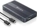 Minisopuru 40Gbps M.2 NVMe SSD Enclosure with Thunderbolt Cable, 8TB Thunderbolt NVME Enclosure for M1 M2 Pro/Max, Compatible with USB4/3.2/3.1/3.0/2.0, NVMe M.2 Enclosure Support 2280 M & B+M-Key