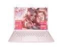 Auusda 14.1" Windows 11 Pro Laptop, 8GB RAM 256GB SSD, Intel Celeron N5105 CPU Home Computer, 2K Display Screen, Backlight, Fingerprint, Webcam Switch, Type-C, Pink