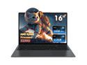 Auusda 16" Business Laptop, Windows 11 Pro Laptop Computer, AMD Ryzen 3250U, 16GB RAM 512GB SSD, Backlight Keyboard, Fingerprint Reader, Webcam Switchprotect, USB-C, Gray