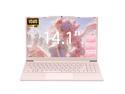 Auusda 14.1" Windows 11 Pro Laptop, 16GB RAM 512GB SSD, Intel Celeron N5095 CPU Home Computer, Webcam Switch, Pink
