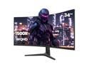 CRUA 34Inch Ultrawide Gaming Monitor, WQHD(3440*1440P)144Hz/165Hz Curved Monitor,1500R, 99% sRGB, Computer Monitor That Support AMD Freesync, HDMI 2.0 & Displayport 1.4,Wall Mountable Installs-Black