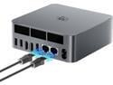 Beelink EQR6 Mini PC, AMD Ryzen 7 6800U(6nm, 8C/16T) up to 4.7GHz, Mini Computer 32GB LPDDR5 RAM 500GB M.2 PCIe 4.0 SSD,4K@60Hz Dual Display, mini computer dual 1000M LAN