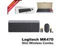 Logitech MK470 Slim Wireless Keyboard & Mouse Combo Quiet Compact USB Graphite
