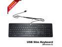 HP Slim Style USB Keyboard Business Black Windows 8 Enhanced 803181-001