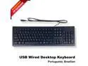 HP USB Wired Desktop Keyboard Portuguese, Brazillian 697737-202