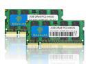 Rasalas DDR2 PC2-6400 KIT 4GB(2X2GB) DDR2 800MHZ Sodimm DDR2 4GB Kit (2x2GB) PC2 6400S 2RX8 1.8V CL6 RAM Memory Modules for Laptop Computer