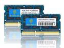 Rasalas 8GB(2X4GB) KIT PC3-8500S 4GB DDR3 1066MHz Sodimm 2RX8 1.5V CL7 Laptop RAM Memory for iMac Inter Mould BLUE RAM