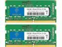 Rasalas 32 GB Kit (2 x 16 GB) DDR4 2133 MHz PC4-17000 Non-ECC Unbuffered 1.2 V CL15 1Rx8 PC4-2133P Sing 1 x 16 GB Laptop RAM Upgrade 16GB