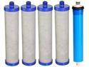 Compatible Reverse Osmosis Replacement Filter Kit For WHER12 & WHER18 Systems - 4-Pack With 50 GPD Membrane