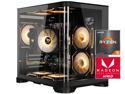 YEAH MAGIC Gaming PC Desktop AMD Ryzen 5 5600GT,16GB DDR4 3200MHz,1TB M.2 NVMe PCle4.0 Gen4,650W 80PLUS PSU,WiFi,Game Design Office console,Sea View Room,Windows 11 Tower Prebuilt PC computer