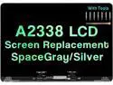 13 inches Screen Replacement for MacBook Pro M1 Retina A2338 2020 EMC 3578 MYD83 MYD92 MYDA2 MYDC2 LCD Full Screen Display Assembly (Gray)